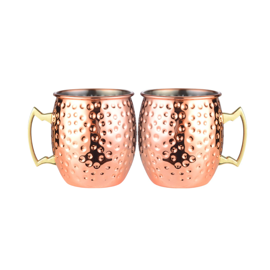 530ml (18 OZ) Stainless Steel Moscow Mule Mugs (Set of 2)