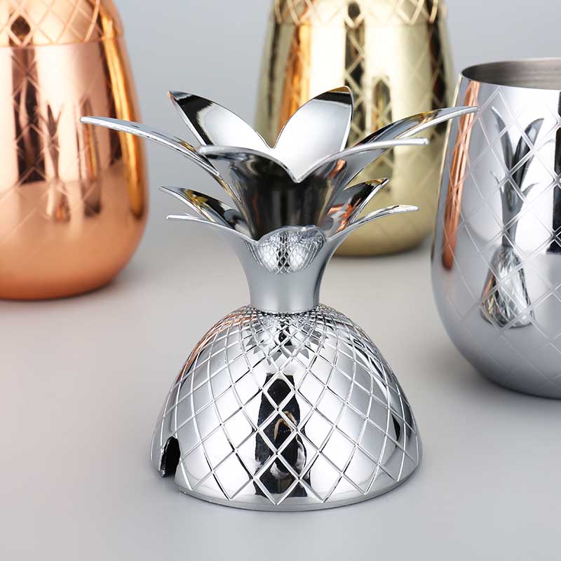 500ml (17 OZ) Stainless Steel Pineapple Cocktail Cups