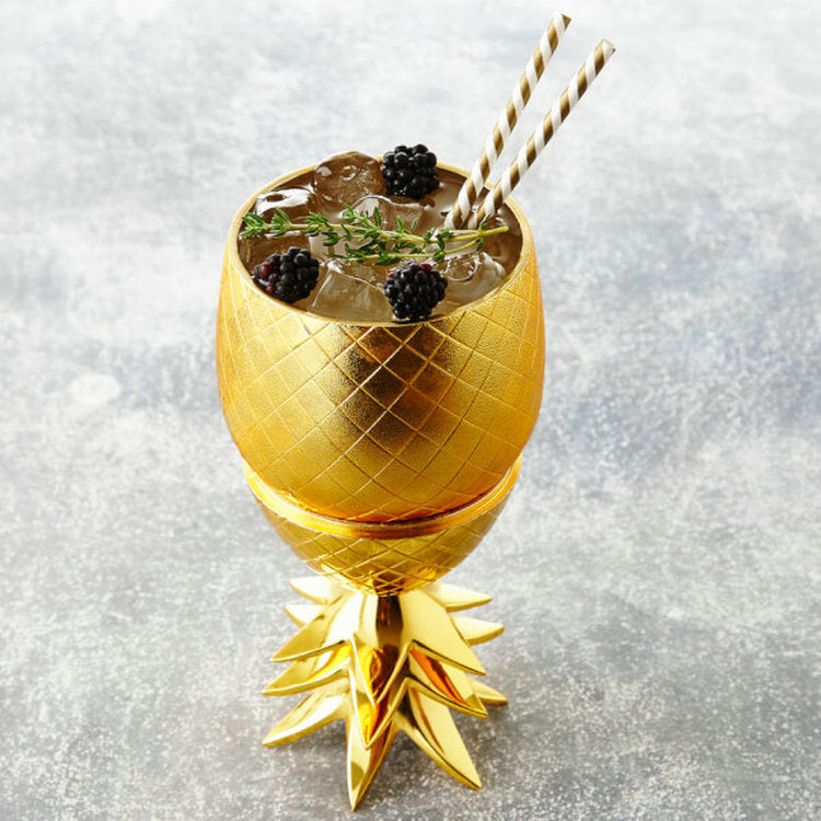 500ml (17 OZ) Stainless Steel Pineapple Cocktail Cups