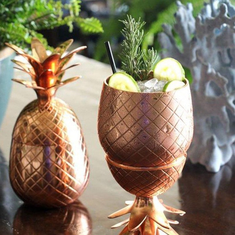 500ml (17 OZ) Stainless Steel Pineapple Cocktail Cups