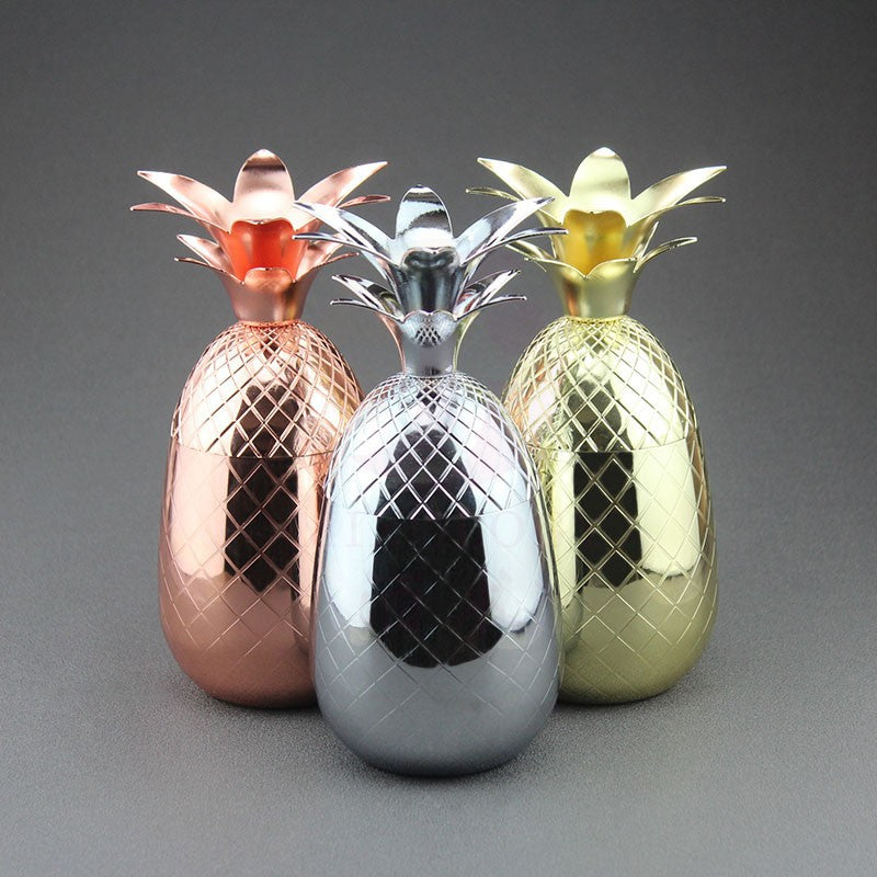 500ml (17 OZ) Stainless Steel Pineapple Cocktail Cups