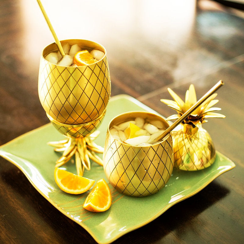 500ml (17 OZ) Stainless Steel Pineapple Cocktail Cups