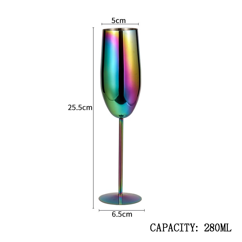 280ml Stainless Steel Champagne Flute Dimensions - The Stainless Sipper